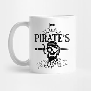 Pirate Series: The Pirate's Code (Black Graphic) Mug